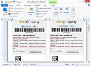 Create shipping labels with UPS barcodes