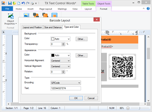 Full integration into TX Text Control