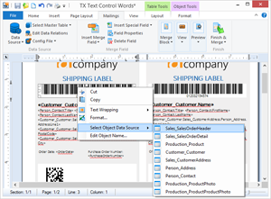 Bind barcodes to databases
